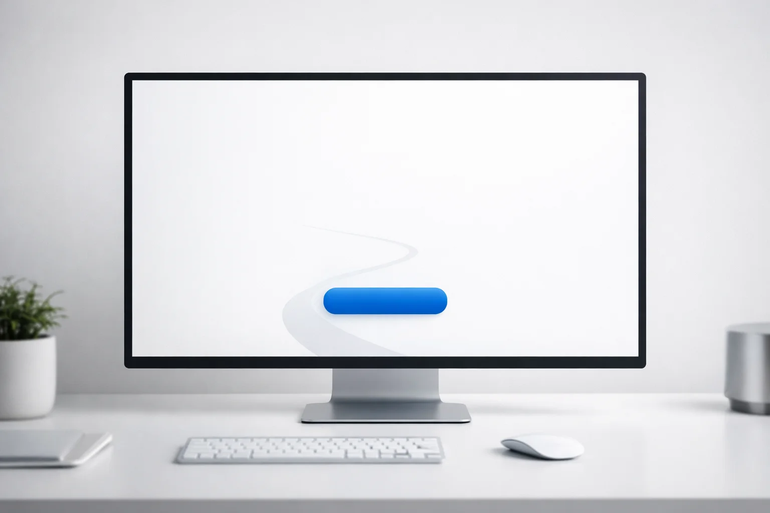 Prosty landing page z jednym wyraźnym przyciskiem wezwania do działania
