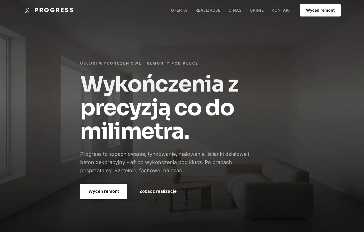 Website - Interior finishing