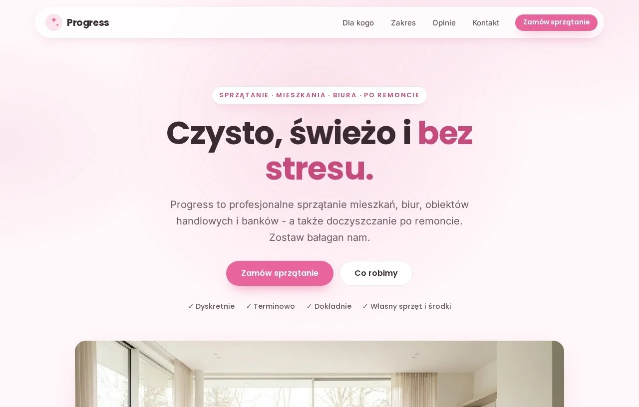 Website - Cleaning services