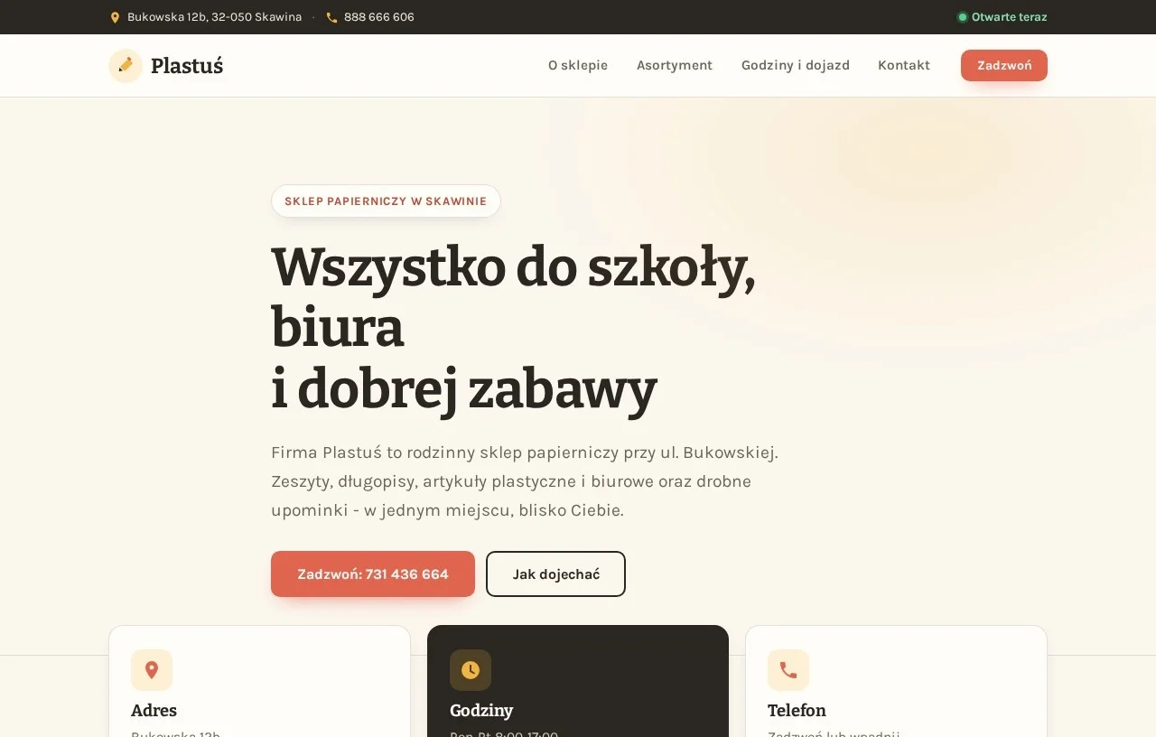 Website - Stationery store