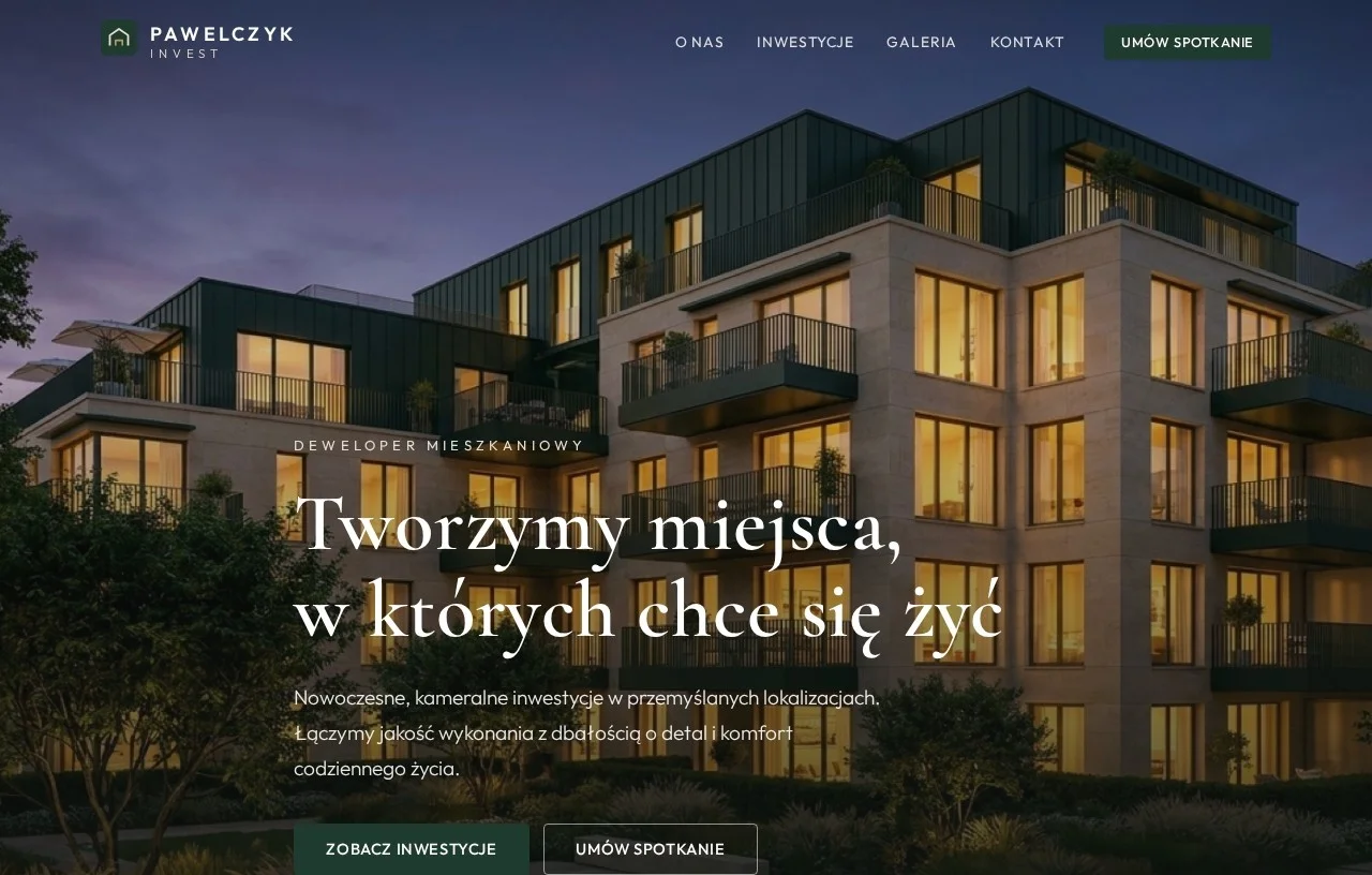 Website - Residential developer